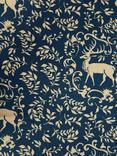 John Lewis Winter Fairytale Kings & Queens Stag Fabric, Dark Teal