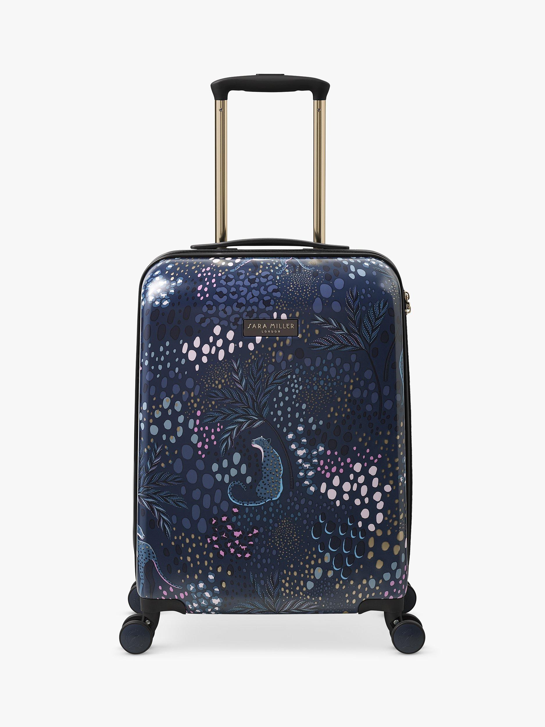 Sara Miller Midnight Leopard 54cm 4-Wheel Cabin Case