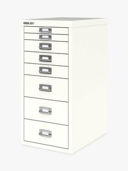 Bisley MultiDrawer 8 Drawer A4 Filing Cabinet - view 2, Chalk