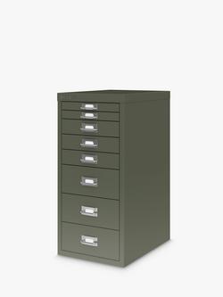 Bisley MultiDrawer 8 Drawer A4 Filing Cabinet - view 2, Olive Green