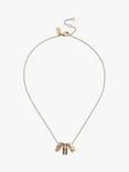 Coach Signature C Crystal Enamel Rondelle Pendant Necklace, Gold