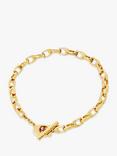 Coach Refined Signature Sculpted C-Link Chain Bracelet, Gold