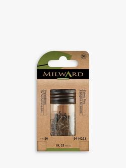 Milward Assorted Black Safety Pins, Pack of 50, Black