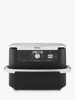 Ninja Foodi FlexDrawer Dual AF500UK Air Fryer, 10.4L, Black, Black