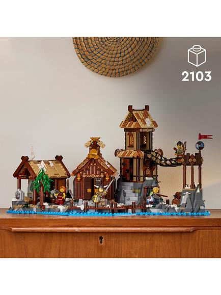 LEGO Ideas Viking Village Large Medieval Building Set 21343 - view 2, Multi