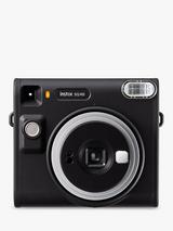 Fujifilm instax™ SQUARE SQ40 Instant Camera with Selfie Mode, Built-In Flash & Hand Strap, Black