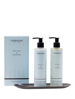Stoneglow Sea Salt & Oakmoss Bath & Body Gift Set - view 2, Light Blue