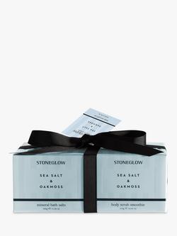 Stoneglow Sea Salt & Oakmoss Bath Gift Set - view 2, Light Blue
