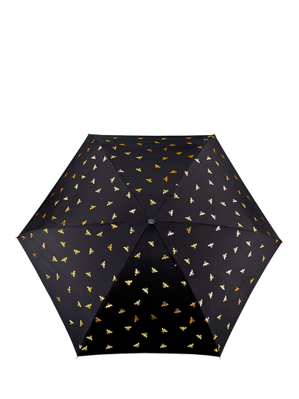 Fulton Tiny 2 Golden Bees Umbrella, Black/Multi, Black/Multi