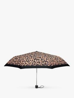 Fulton Minilite Painted Leopard Umbrella. Multi, Multi