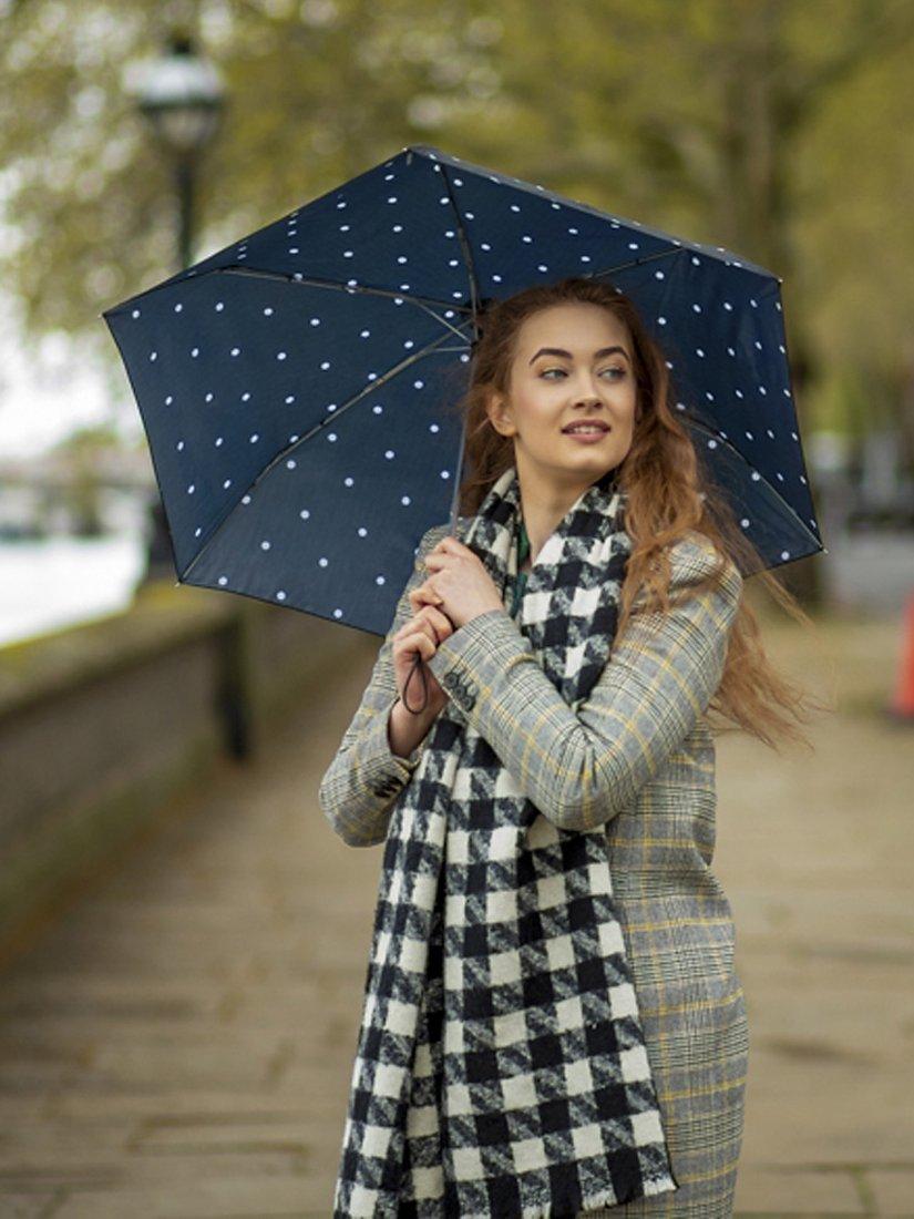 Product image 4 of 5, which shows Fulton L553 Superslim 2 Polka Dot Umbrella, Multi