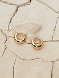 Astrid & Miyu Dome Hoop Earrings, Gold