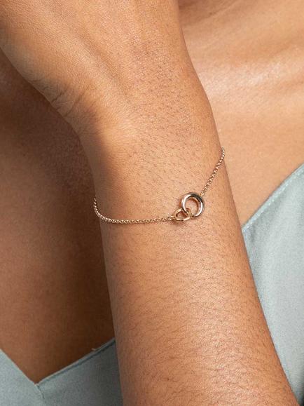 Astrid & Miyu Dome Link Chain Bracelet, Gold - view 2, Gold