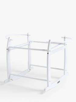 John Lewis Pinewood Moses Basket Stand, White