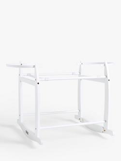 John Lewis Pinewood Moses Basket Stand - view 2, White