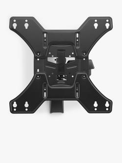 One For All WM4451 Tilt & Turn TV Bracket for TVs up to 65", for Solid & Stud Walls, Black, Black