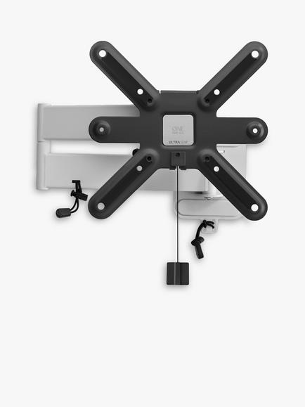 One For All WM6252 Ultra Slim Tilt & Turn TV Bracket for TVs up to 43”, for Solid & Stud Walls, Black, Black