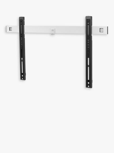 One For All WM6611 Ultra Slim Flat Fixed TV Bracket for TVs up to 90”, for Solid & Stud Walls, Black, Black
