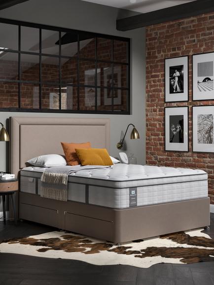 Sealy Posturepedic Embrace Mattress, Medium Tension, King Size, White