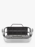 Le Creuset 3-Ply Stainless Steel Roaster & Non-Stick Rack, 35cm