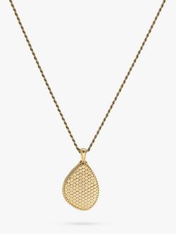 LARNAUTI Pebble Pendant Necklace, Gold, Yellow Gold