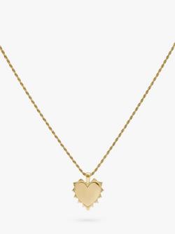 LARNAUTI Heart Pendant Necklace, Gold, Yellow Gold