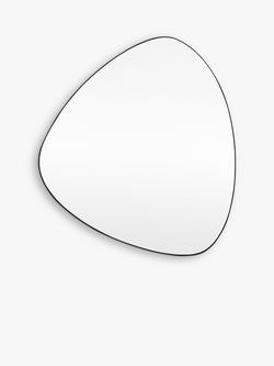 Gallery Direct Caesars Free Form Wall Mirror, 70 x 60cm, Black, Black