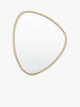 Gallery Direct Chattenden Organic Free Form Metal Frame Wall Mirror, 70 x 60cm, Gold