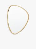 Gallery Direct Chattenden Organic Free Form Metal Frame Wall Mirror, 70 x 60cm, Gold