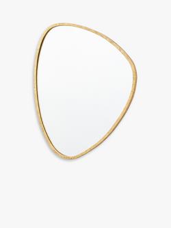 Gallery Direct Chattenden Organic Free Form Metal Frame Wall Mirror, 70 x 60cm, Gold - view 2, Gold