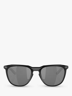 Oakley OO9286 Men's Polarised D-Frame Sunglasses, Matte Black/Grey - view 2, Matte Black/Grey