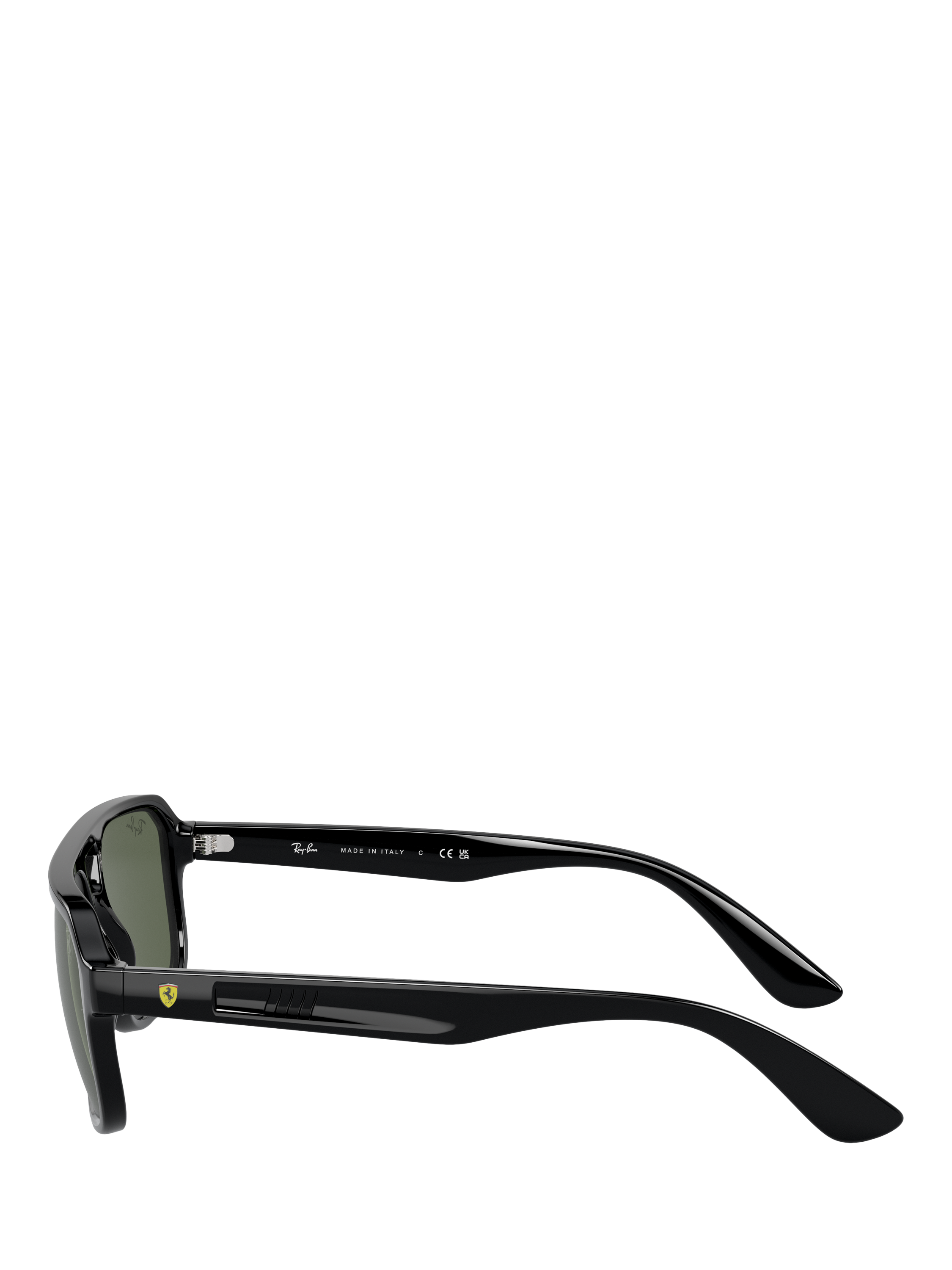 Product image 3 of 6, which shows Ray-Ban RB4414M Scuderia Ferrari Men's Irregular Sunglasses, Black/Green