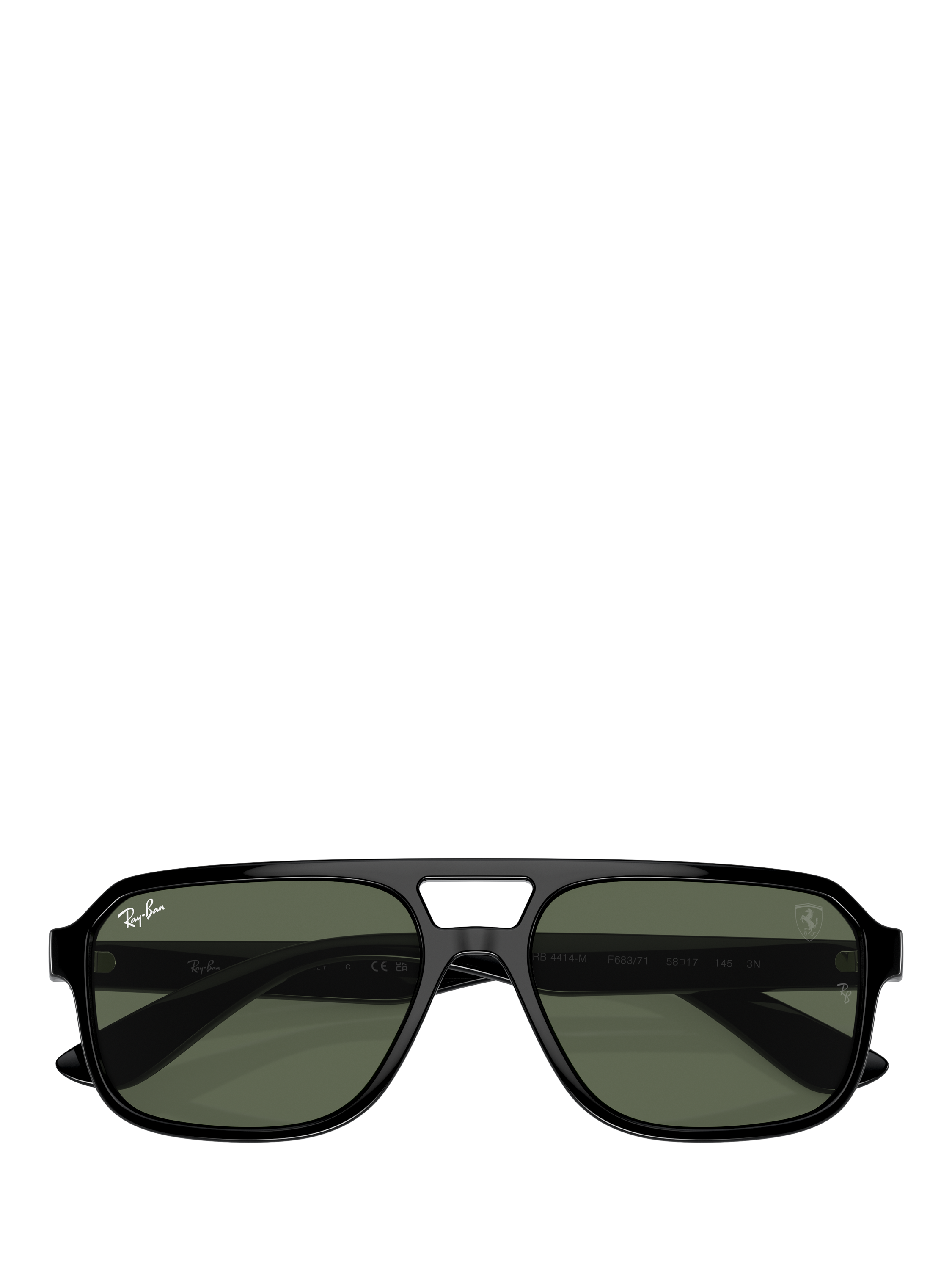Product image 5 of 6, which shows Ray-Ban RB4414M Scuderia Ferrari Men's Irregular Sunglasses, Black/Green