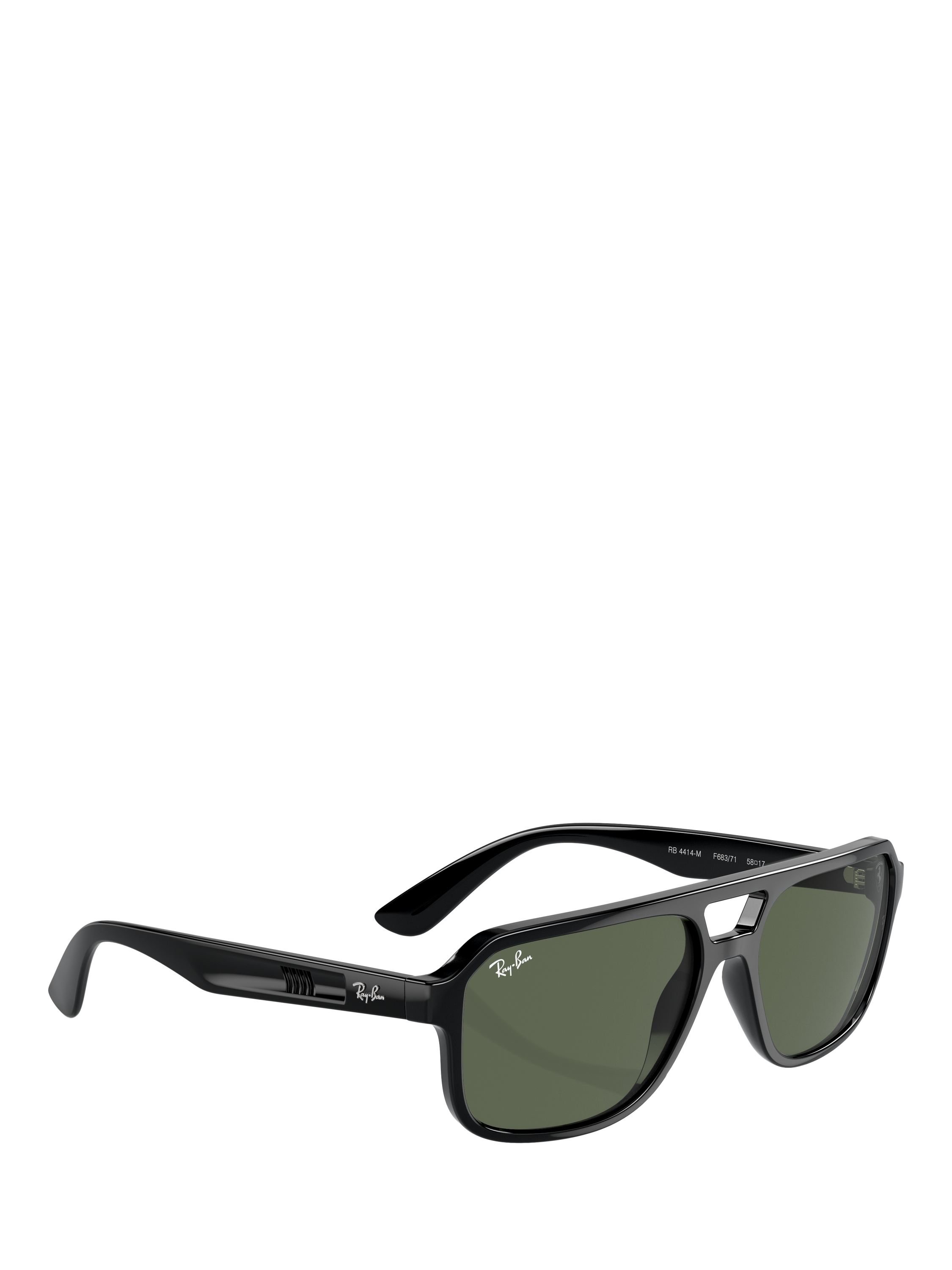 Product image 6 of 6, which shows Ray-Ban RB4414M Scuderia Ferrari Men's Irregular Sunglasses, Black/Green