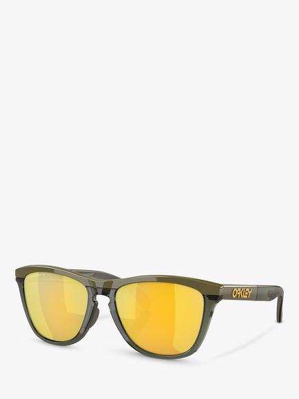 Oakley OO9284 Men's Frogskins Sunglasses, Olive Ink/Dark Brush, Olive Ink/Dark Brush