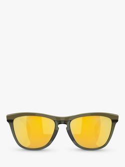 Oakley OO9284 Men's Frogskins Sunglasses, Olive Ink/Dark Brush - view 2, Olive Ink/Dark Brush
