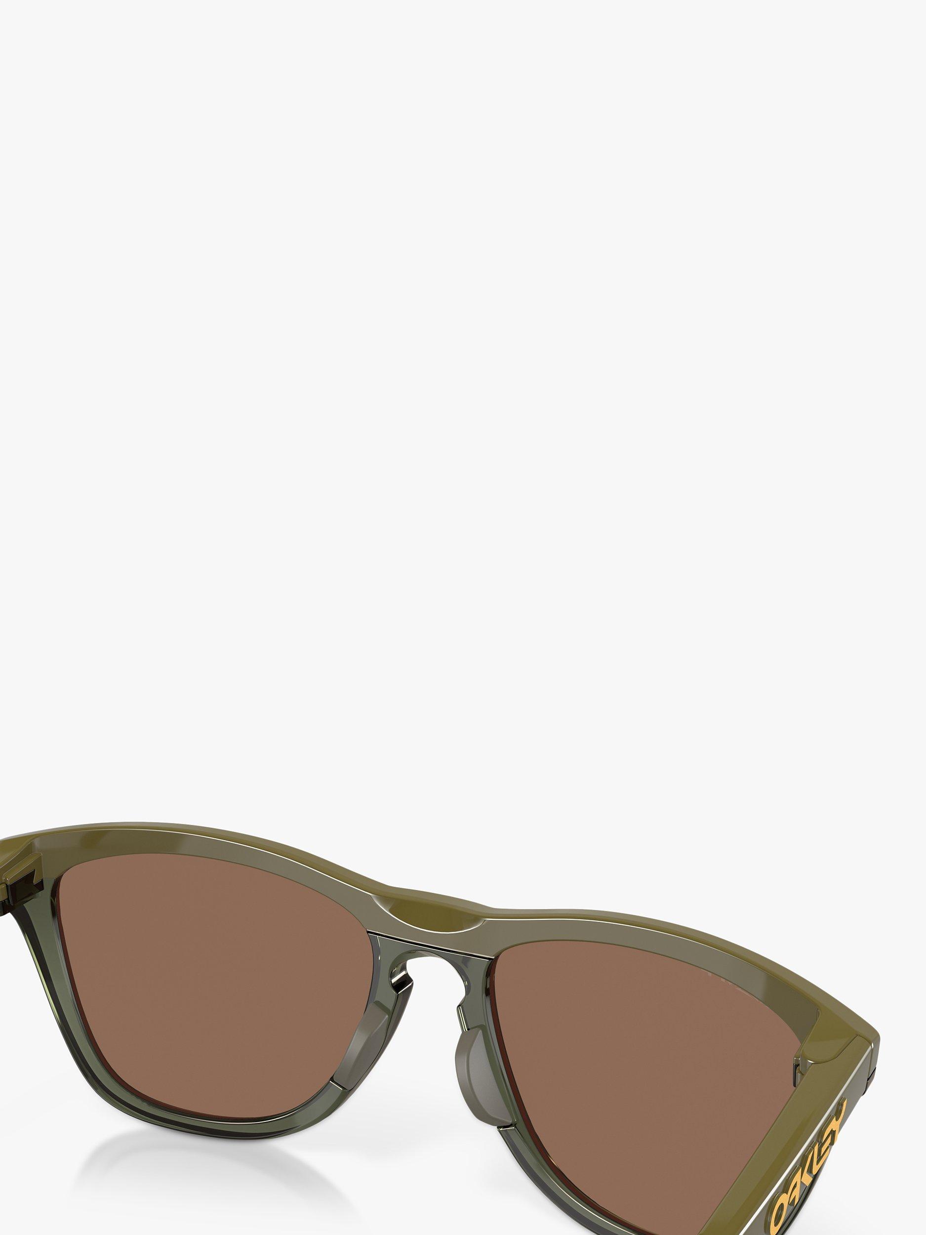Product image 8 of 8, which shows Oakley OO9284 Men's Frogskins Sunglasses, Olive Ink/Dark Brush