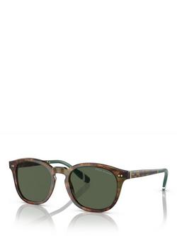 Ralph Lauren PH4206 Men's Phantos Sunglasses, Tortoiseshell/Green