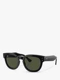 Ray-Ban RB0298S Unisex Mega Hawkeye Sunglasses, Black