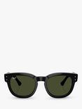 Ray-Ban RB0298S Unisex Mega Hawkeye Sunglasses, Black