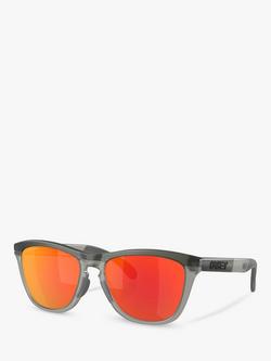 Oakley OO928 Men's Frogskins D-Frame Sunglasses, Matte Grey Smoke/Mirror Orange, Matte Grey Smoke/Mirror Orange