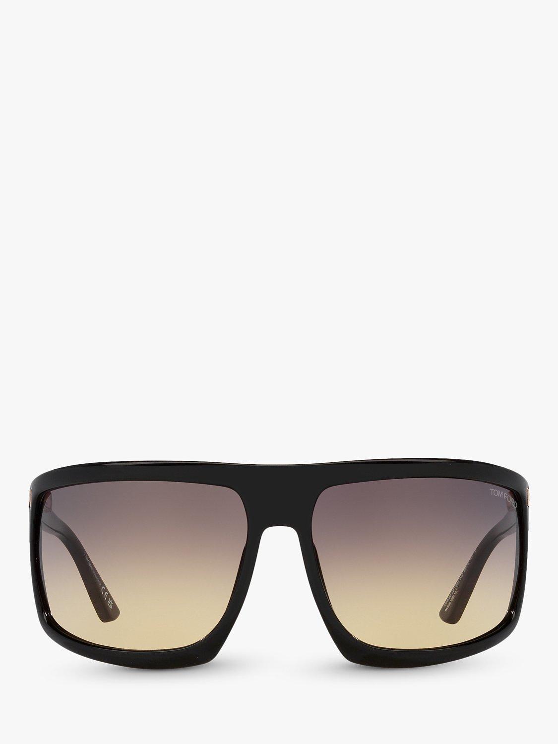 Product image 2 of 4, which shows TOM FORD TR001675 Unisex Clint-02 Square Sunglasses, Black/Grey Gradient