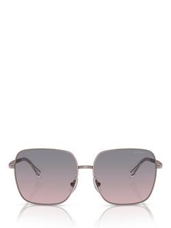 Ralph RA4142 Women's Square Sunglasses, Shiny Rose Gold - view 2, Shiny Rose Gold
