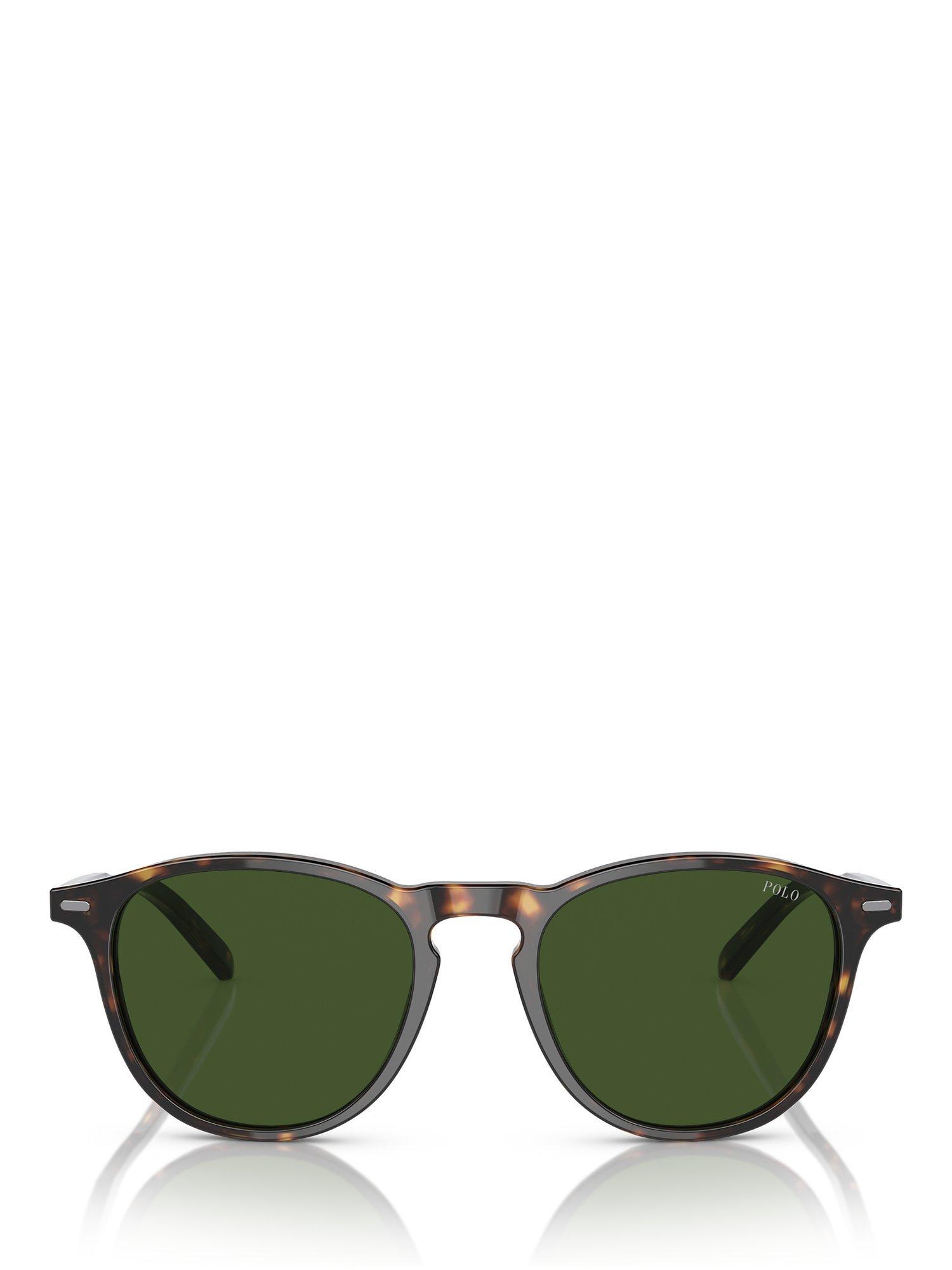 Product image 2 of 5, which shows Ralph Lauren PH4181 Men's Phantos Sunglasses, Tortoiseshell/Havana Green