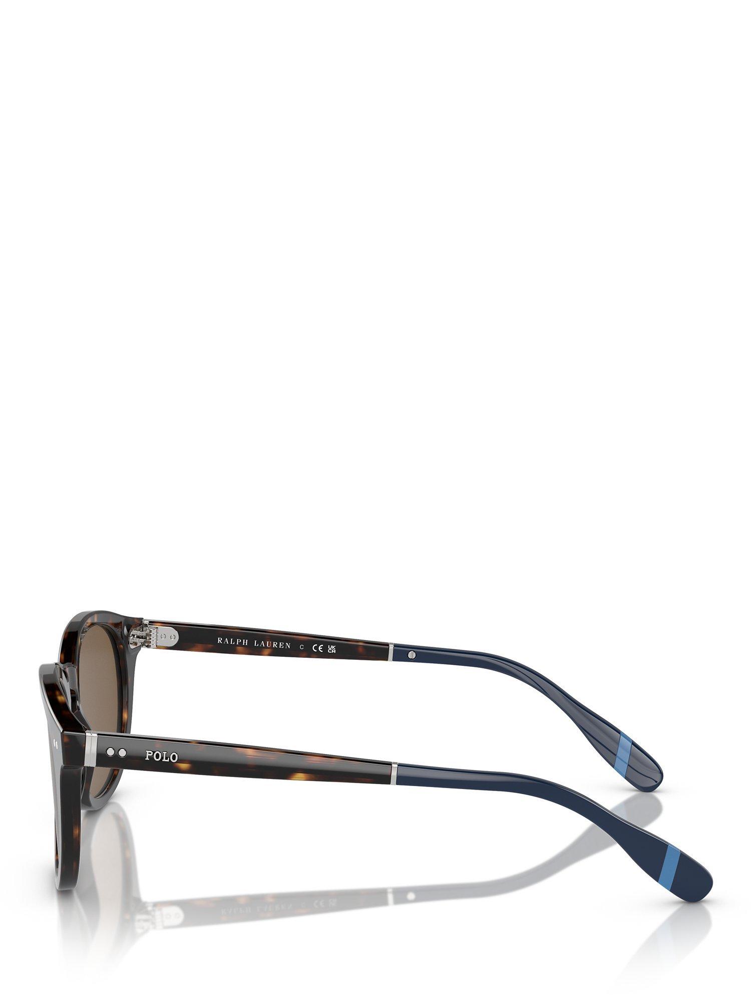 Product image 3 of 5, which shows Ralph Lauren PH4206 Men's Phantos Sunglasses, Tortoiseshell/Brown