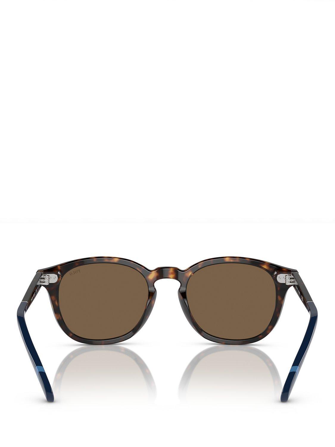 Product image 4 of 5, which shows Ralph Lauren PH4206 Men's Phantos Sunglasses, Tortoiseshell/Brown