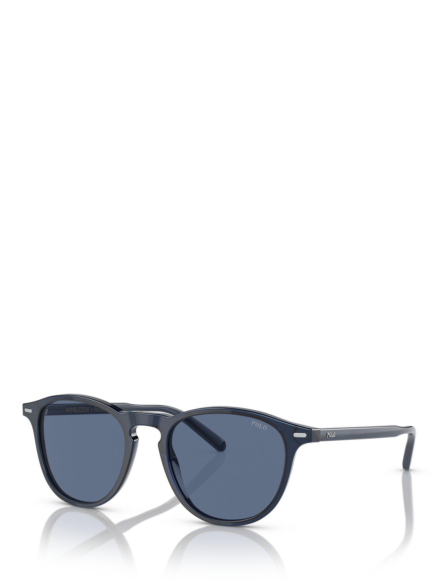 Product image 1 of 5, which shows Ralph Lauren PH4181 Men's Phantos Sunglasses, Blue/Navy