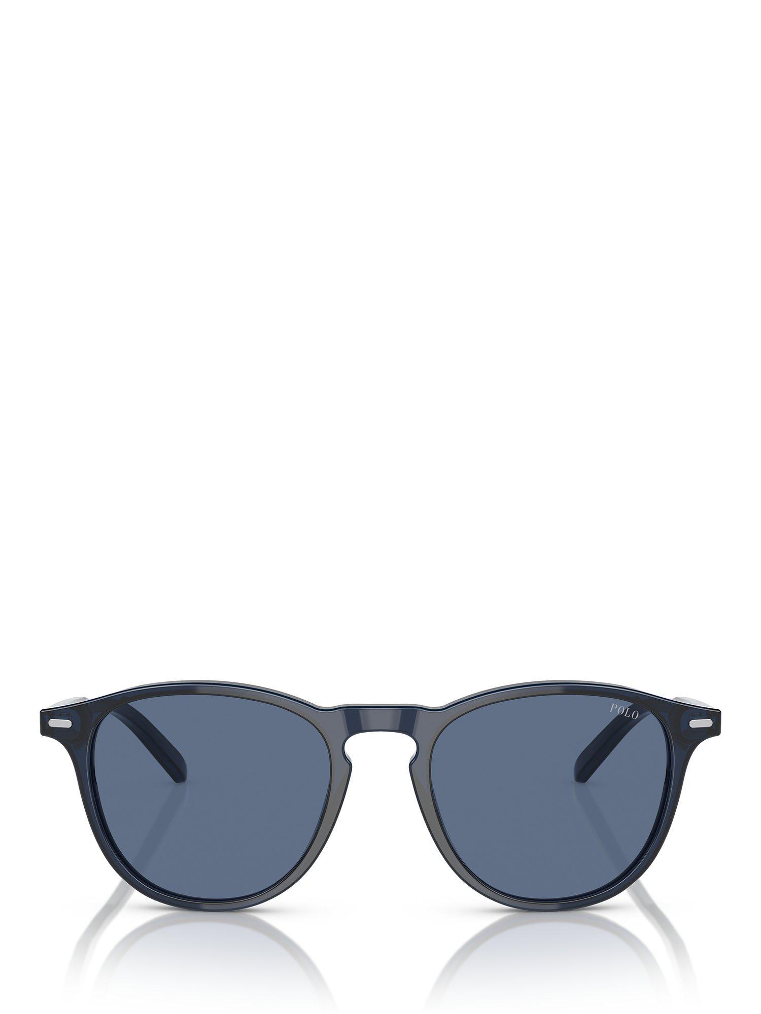 Product image 2 of 5, which shows Ralph Lauren PH4181 Men's Phantos Sunglasses, Blue/Navy