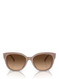 Ralph RA5305U Women's Cat's Eye Sunglasses - view 2, Shiny Solid Beige