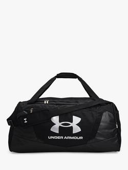 Under Armour Undeniable 5.0 Large Duffle Bag, Black/Silver, Black/Silver